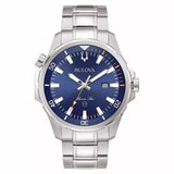 BULOVA orologio uomo Marine Star al quarzo quadrante blu e cinturino in acciaio 96B397