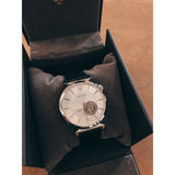 BULOVA Orologio Automatico Solo Tempo Uomo con Cassa Rotonda Quadrante Argento e Cinturino in Pelle Nero 96A240 Variante3