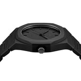 D1 Milano Orologio al Quarzo Solo Tempo con Cassa Ottagonale Quadrante Nero e Cinturino in Policarbonato PCBJ10 Variante5