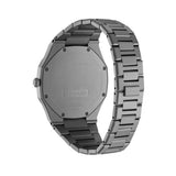 Orologio D1 Milano al quarzo solo tempo cassa e cinturino in acciaio canna di fucile quadrante antracite UTBJ212 Variante2
