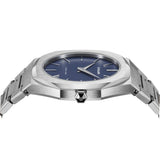 D1 Milano Orologio al Quarzo Solo Tempo Uomo con Cassa Ottagonale Quadrante Blu e cinturino in Acciaio UTBU01
