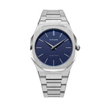 D1 Milano Orologio al Quarzo Solo Tempo Uomo con Cassa Ottagonale Quadrante Blu e cinturino in AcciaioUTBU01Variante 1