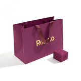 Mono orecchino donna Rosato in oro giallo 9 kt a forma di mongolfiera con topazio RGAO009 Confezione