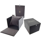 BULOVA Orologio al Quarzo Cronografo Uomo con Cassa Rotonda Quadrante Nero e Cinturino in Acciaio 98B353 Confezione