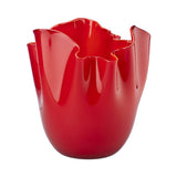 VENINI Fazzoletto Opalino Piccolo Rosso in Vetro Soffiato di Murano 700.04