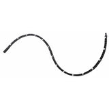 ZANCAN Bracciale Tennis da Uomo in Argento Brunito con Spinello Nero Intervallato da Zirconi Bianchi ESB076