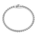 ZANCAN Bracciale da Uomo Maglia Ritorta in Argento con Rosa dei Venti EXB708 Variante1