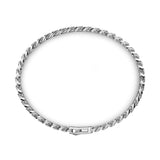 ZANCAN Bracciale da Uomo a Maglia Groumette o Cubana in Argento Rodiato con Rosa dei Venti EXB660 Variante2