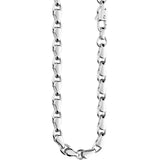 ZANCAN Collana da Uomo in Argento a Maglie Allungate Lucide ESC066-50