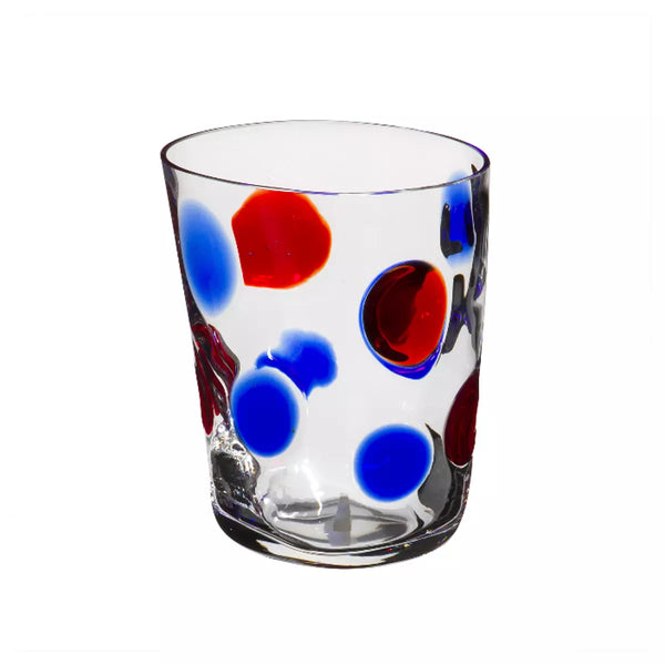 Bicchiere Carlo Moretti Bora Blu e Rosso 10.2x9.4cm 997.45