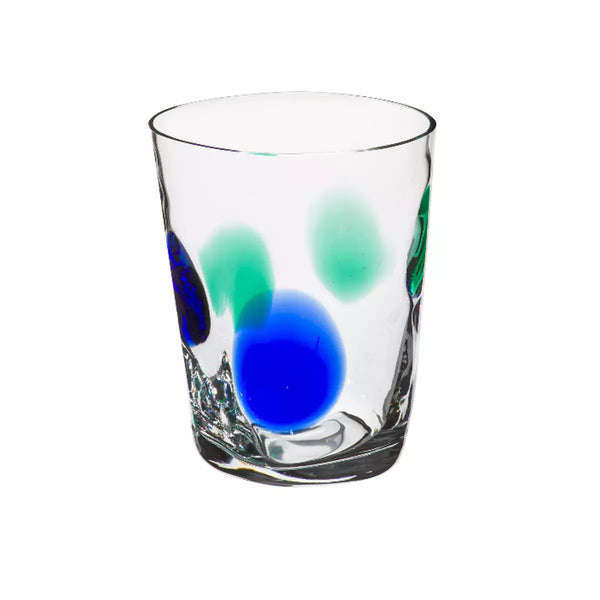 Bicchiere Carlo Moretti Bora Blu e Verde 10.2x9.4cm 12.997.5