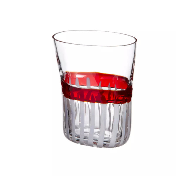 Bicchiere Carlo Moretti Bora Rosso e Bianco 10.2x9.4cm 997.9