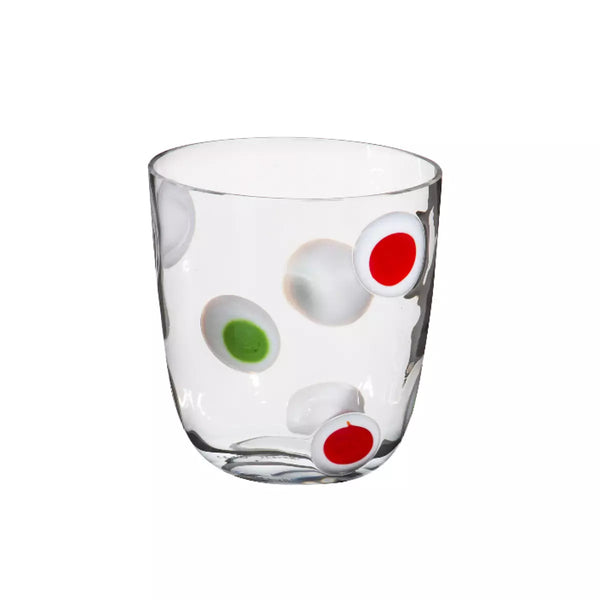 Bicchiere Carlo Moretti I Diversi Rosso e Verde 8.6x8.8cm 14.202.5