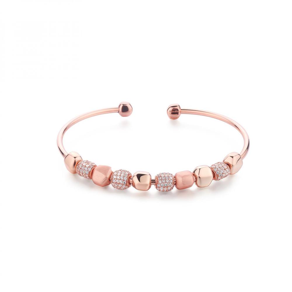 Waidzeit Bracciale Barrique In Legno E Acciaio Rosa, 20 Cm, Regolabile, Ispirato Alle Botti Di Vino, Confezione Regalo