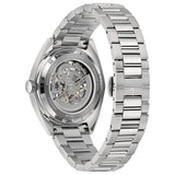 BULOVA Orologio Automatico Solo Tempo Uomo con Cassa Esagonale Acciaio Quadrante Nero e Cinturino in Acciaio 96A293 Retro