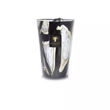 Candela BAOBAB Stones Marble Grigia, Beige e Nera Cuoiata con note di Cuoiata - Rosa - Prugna 35cm