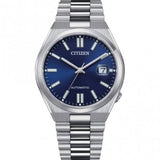CITIZEN Automatico TSUYOSA con Cassa Rotonda Quadrante Blu e Cinturino Acciaio NJ0150-81L