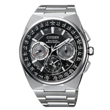 CITIZEN Orologio al Quarzo Uomo con Cassa Rotonda Quadrante Nero e Cinturino in Super Titanio CC9008-84E