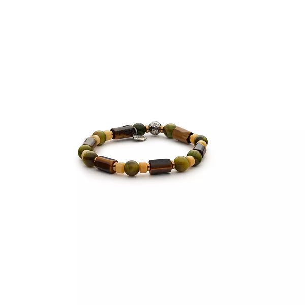 ANTRACITE Bracciale Uomo Prisma con pietre dure naturali Morpheus