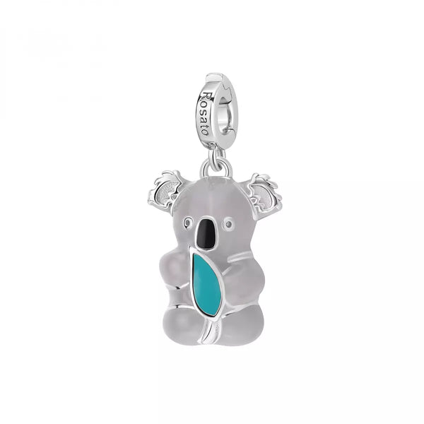 Charm Koala Rosato Storie in Argento e Smalti Colorati RZ227R