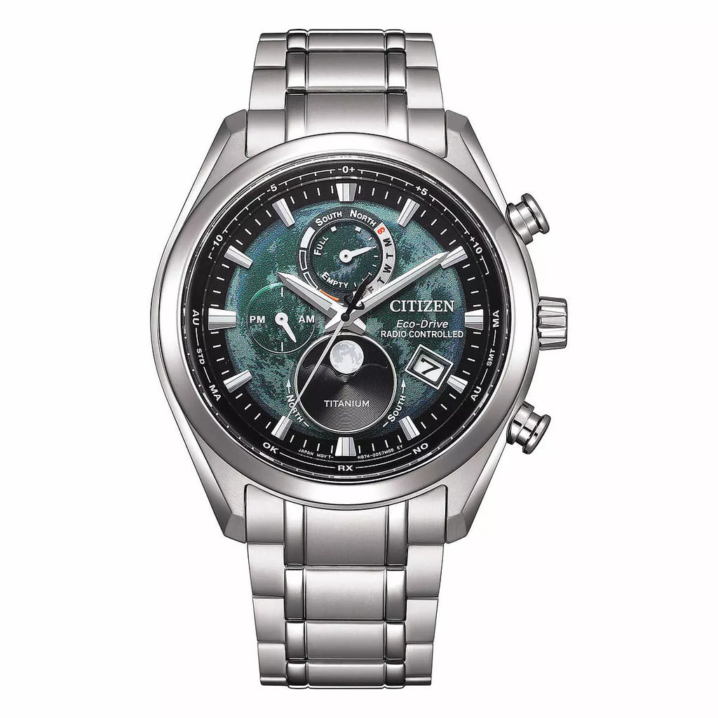 Citizen Radiocontrollato Moonphase Tsuki Yomi Verde BY1010-81X – ALFYO