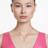SWAROVSKI Collana con simbolo infinito in metallo placcato oro rosa e zirconi 5677623 Indossato