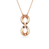 SWAROVSKI Collana con simbolo infinito in metallo placcato oro rosa e zirconi 5677623 Variante2