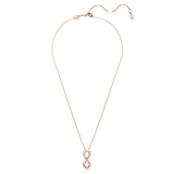 SWAROVSKI Collana con simbolo infinito in metallo placcato oro rosa e zirconi 5677623 Variante