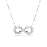 SWAROVSKI Collana con simbolo infinito in metallo rodiato e zirconi 5679434