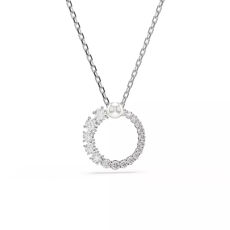 Collana Swarovski Matrix Pendente con Zirconi e Perle 5688751