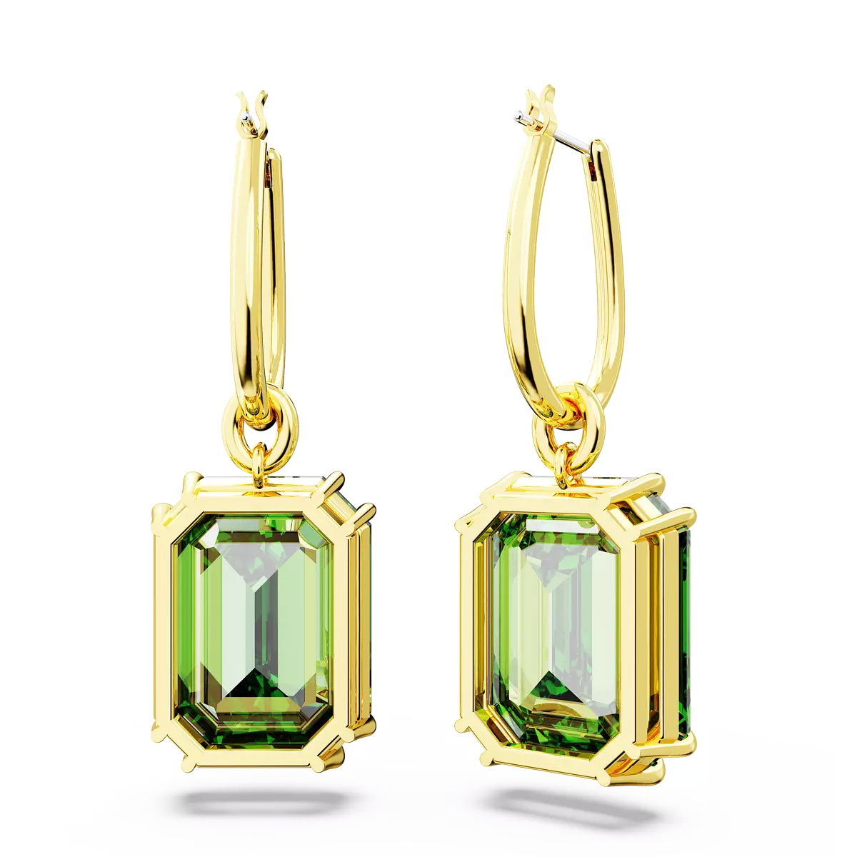 Avalaya Set Collana E Orecchini Conchiglie Verdi Lime - Gioielli Fatti A Mano Con Cristalli - Placcato Argento - Lunghezza Regolabile 42-46 Cm - 2