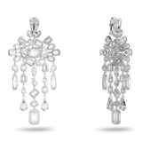 Orecchini Swarovski Chandelier Pendenti Rodiati con Cristalli di Varie forme 5639329 Variante2