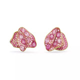 SWAROVSKI orecchini a lobo con petali con cristalli rosa in metallo placcato oro 5650561