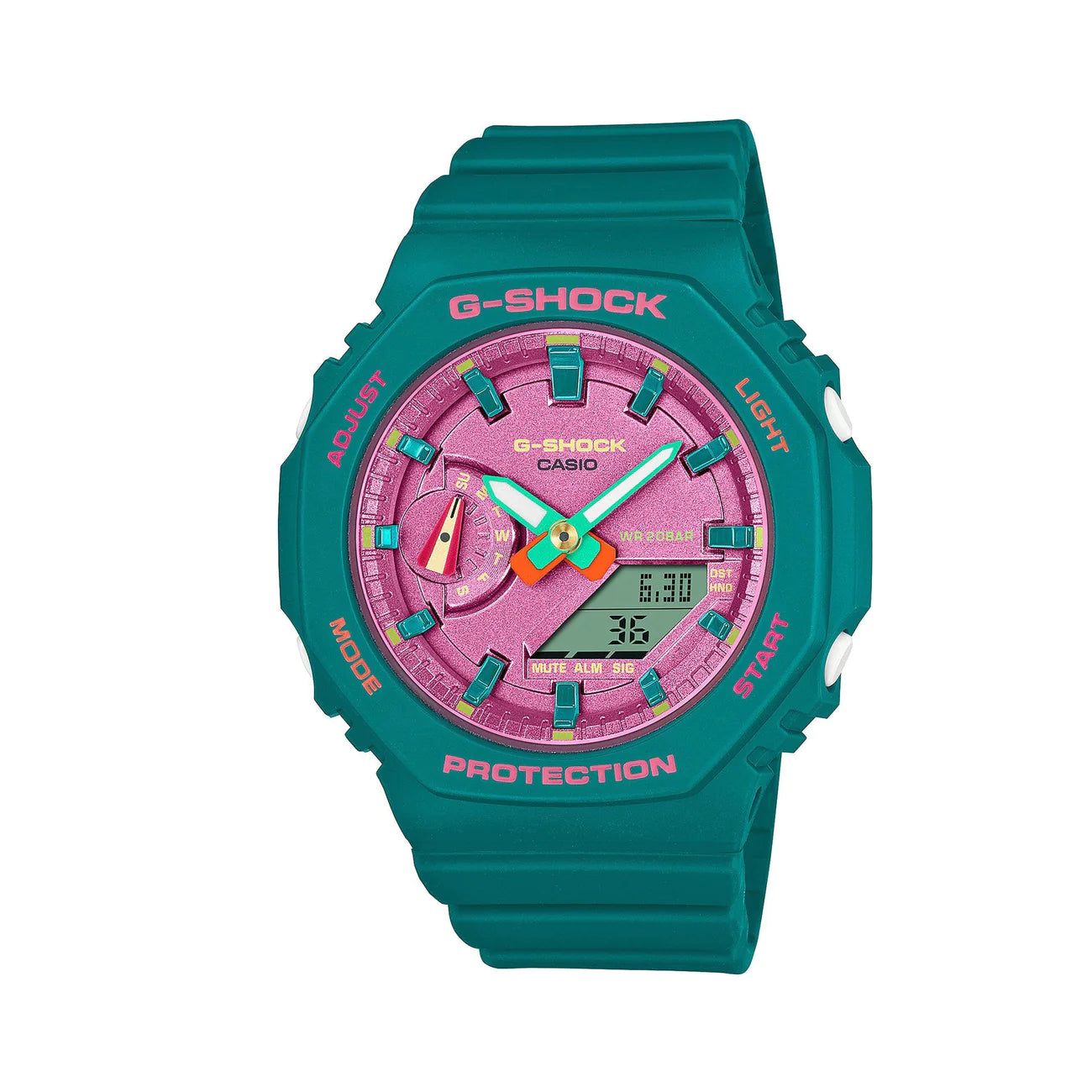 Orologio Casio G-Shock Donna Rosa e Verde GMA-S2100BS-3AER – ALFYO