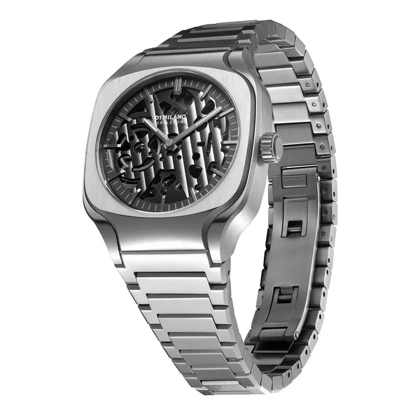 Orologio D1 Milano Square Skeleton Grey Depth SLBJ01 Variante