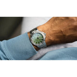 Orologio ORIS Aquis Date Dat Watt II quadrante verde bracciale in acciaio 01 743 7734 4197-Set dettaglio