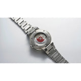 Orologio ORIS Aquis Date Diamonds quadrante rosso bracciale in acciaio e diamanti 01 733 7766 4998-07 8 22 05PEB dettaglio 2