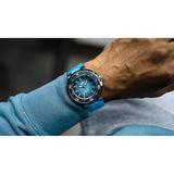 Orologio ORIS Aquis Date Pro quadrante blu cinturino in gomma azzurro 01 400 7777 7155-Set dettaglio