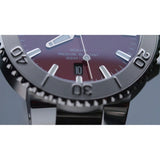 Orologio ORIS Aquis Date Relief quadrante rosso bracciale in acciaio 01 733 7766 4158-07 8 22 05PEB