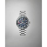 Orologio ORIS Aquis Date Upcycle quadrante multicolor bracciale in acciaio 01 733 7787 4150-07 8 22 04PEB dettaglio 2