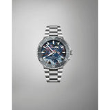 Orologio ORIS Aquis Date Upcycle quadrante multicolor bracciale in acciaio 01 733 7789 4150-07 8 23 04PEB dettaglio 3