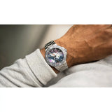 Orologio ORIS Aquis Date Upcycle quadrante multicolor bracciale in acciaio 01 733 7789 4150-07 8 23 04PEB
