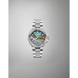 Orologio ORIS Aquis Date Upcycle quadrante multicolor bracciale in acciaio 01 733 7792 4150-07 8 19 05P dettaglio 2