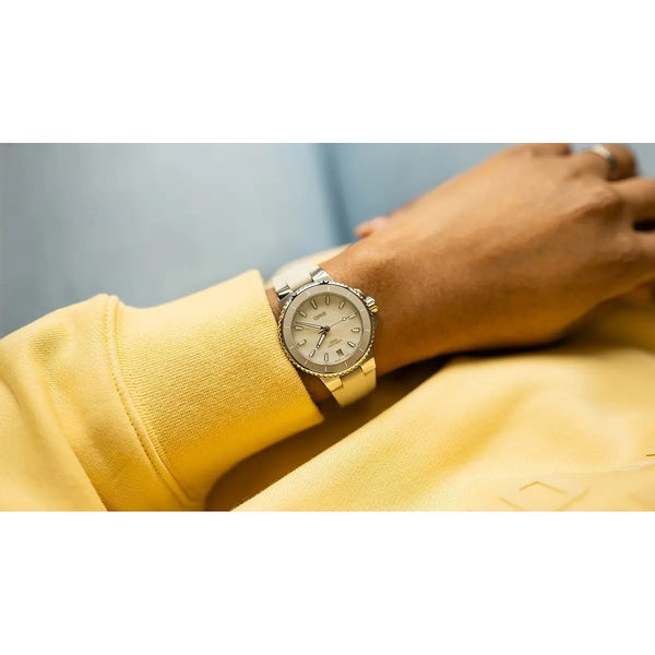 Orologio ORIS Aquis Date quadrante bianco cinturino in gomma bianco 01 733 7792 4151-07 4 19 61FC
