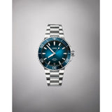 Orologio ORIS Aquis Date quadrante blu bracciale in acciaio 01 400 7769 4135-07 8 22 09PEB dettaglio 5
