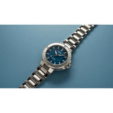 Orologio ORIS Aquis Date quadrante blu bracciale in acciaio 01 733 7770 4155-07 8 18 05P dettaglio 3