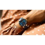 Orologio ORIS Aquis Date quadrante blu cinturino in gomma blu 01 733 7787 4135-07 4 22 35FC dettaglio 3