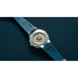 Orologio ORIS Aquis Date quadrante blu cinturino in gomma blu 01 733 7787 4135-07 4 22 35FC dettaglio 5