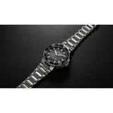 Orologio ORIS Aquis Date quadrante grigio bracciale in acciaio 01 400 7769 4154-07 8 22 09PEB dettaglio 2