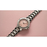 Orologio ORIS Aquis Date quadrante rosa bracciale in acciaio 01 733 7770 4158-07 8 18 05P dettaglio 3